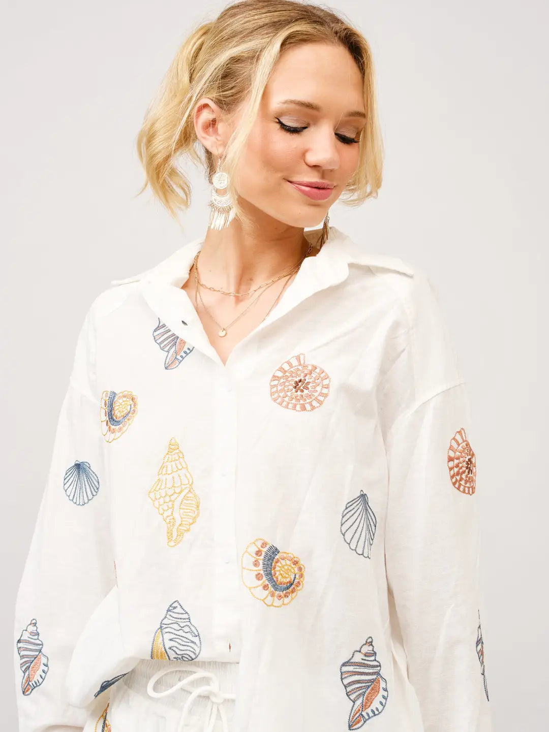 Linen Seashell Shirt