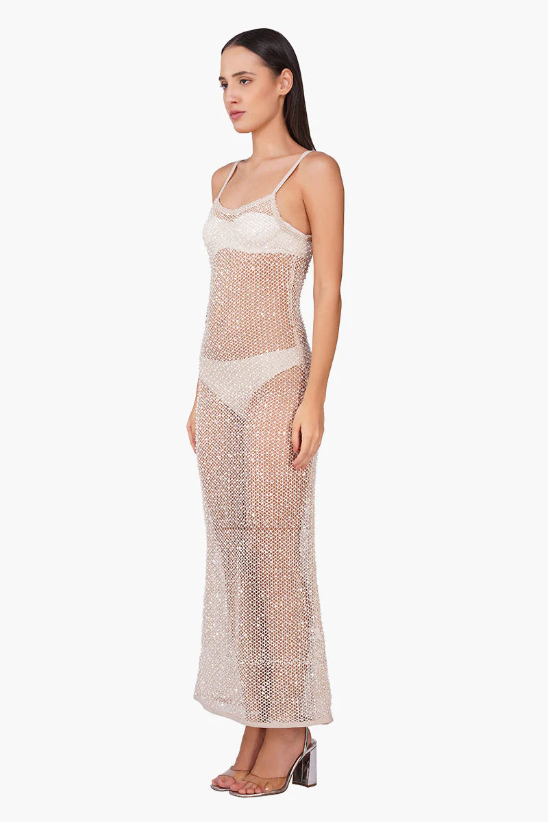 Pearl Luxe Long Dress