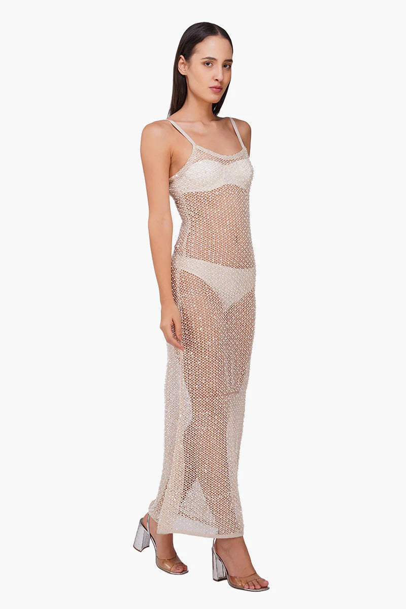 Pearl Luxe Long Dress