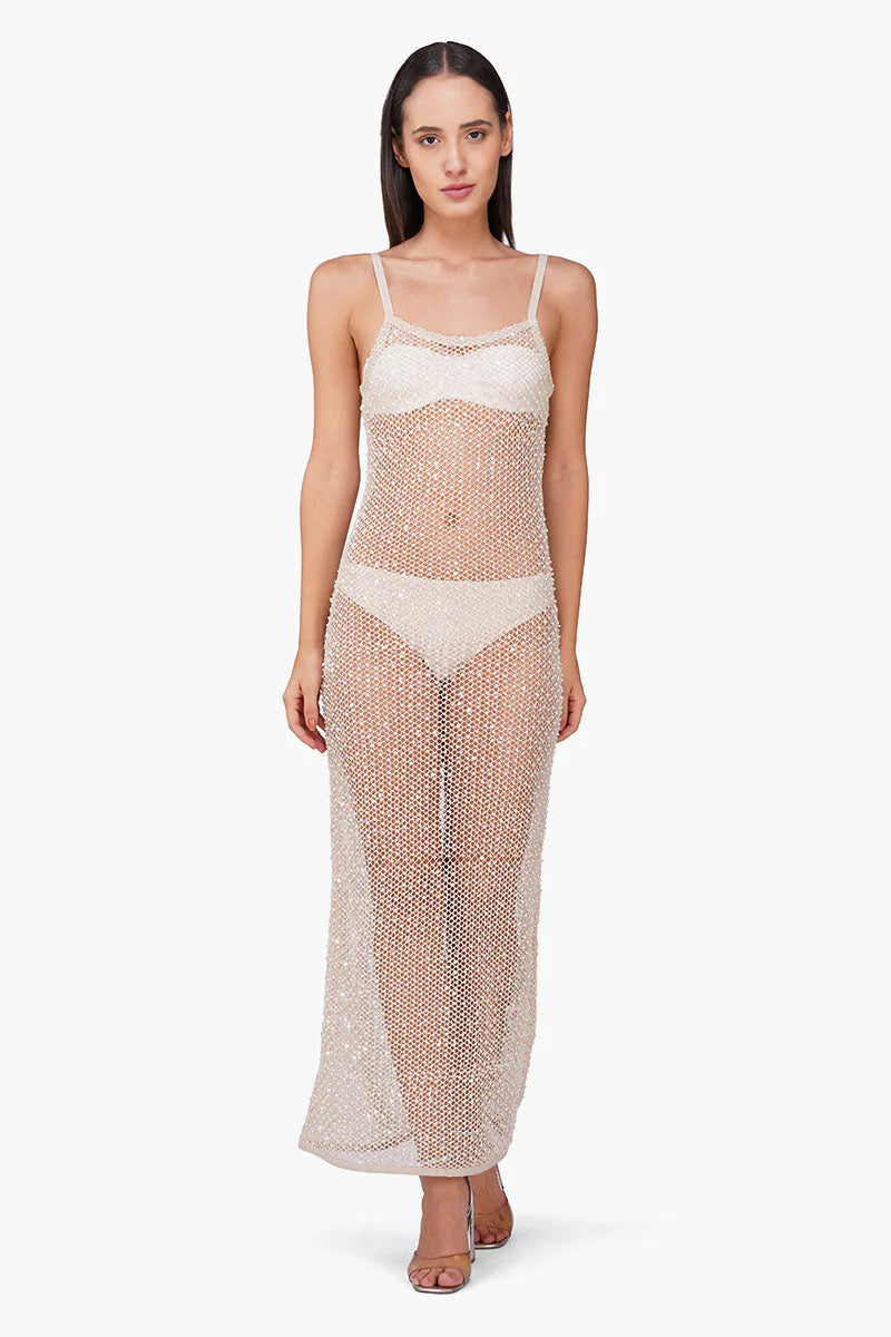 Pearl Luxe Long Dress