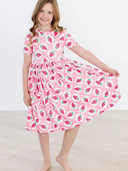 Strawberry Fields Twirl Dress